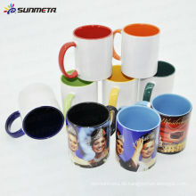 Sunmeta Sublimation Keramikbecher Innenhandgriff Farbe Becher 11oz --- Hersteller